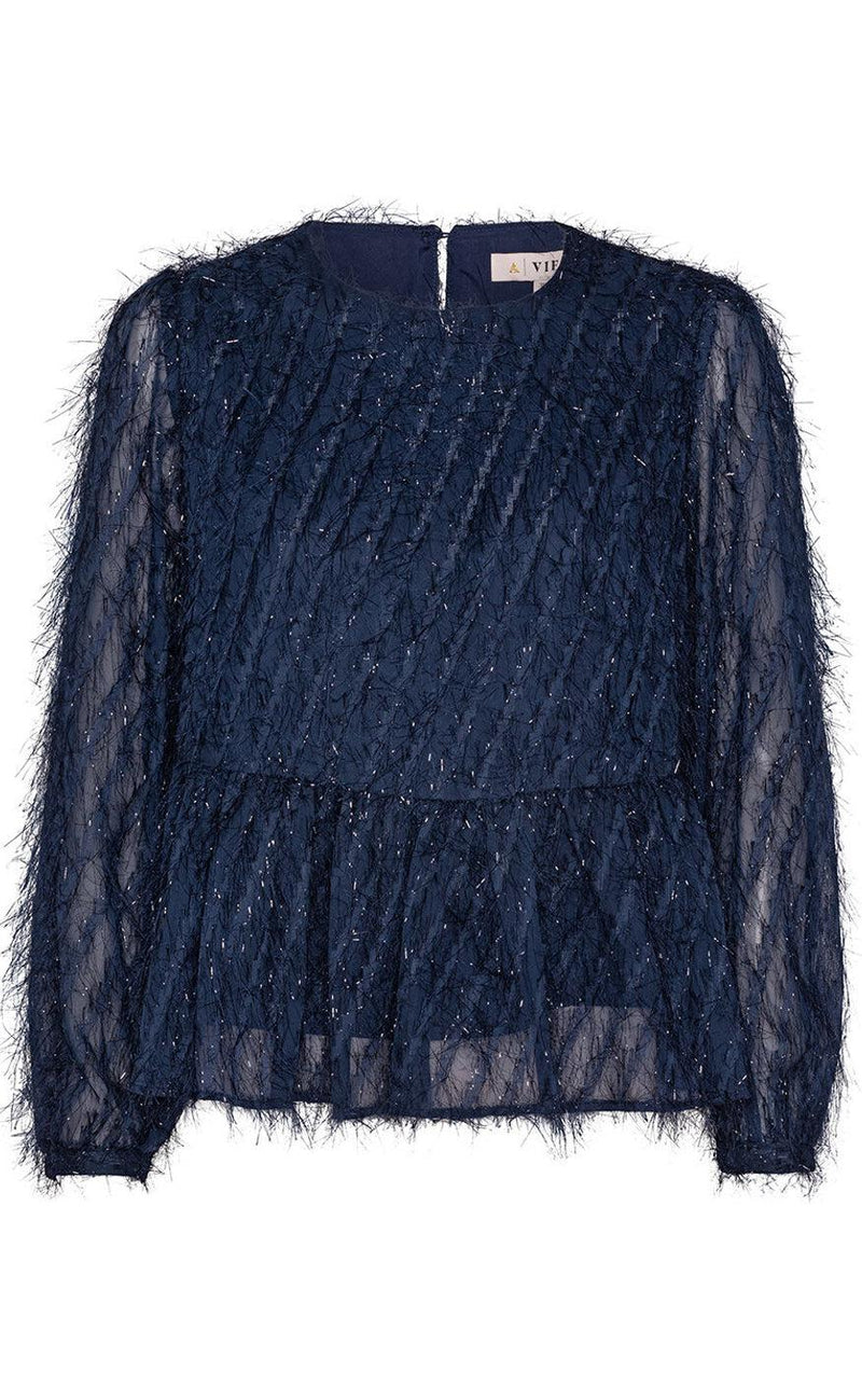 A-View Bluse - Elina - Navy