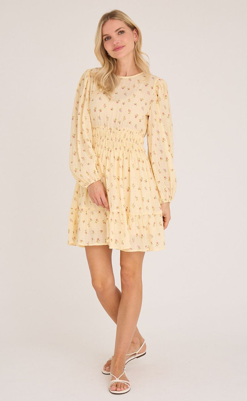 A-View Kjole - Elinor - Pale Yellow