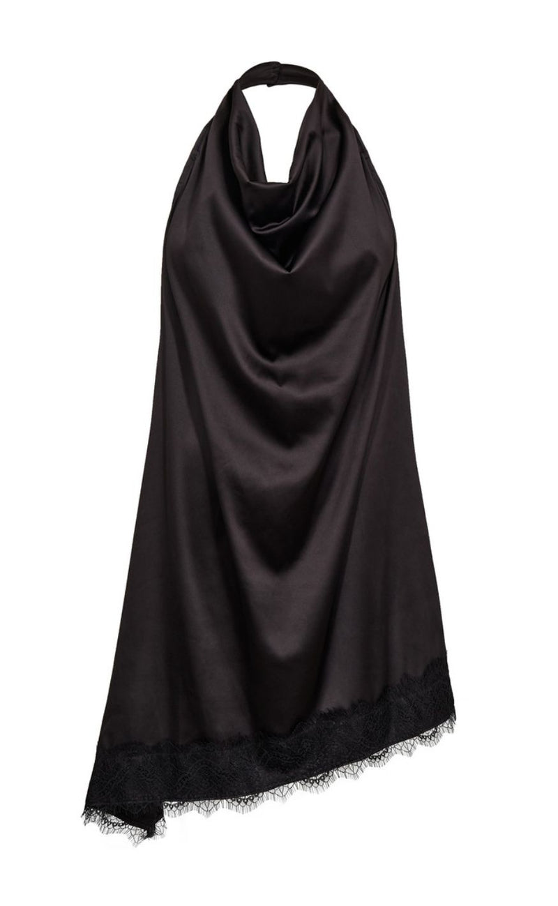 A-View Kjole - Katti Asymetric - Black