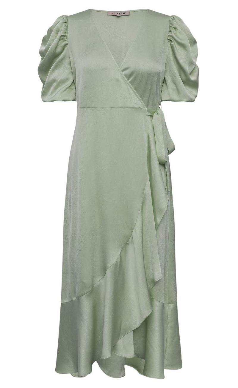 A-View Kjole - Sinda - Dusty Green
