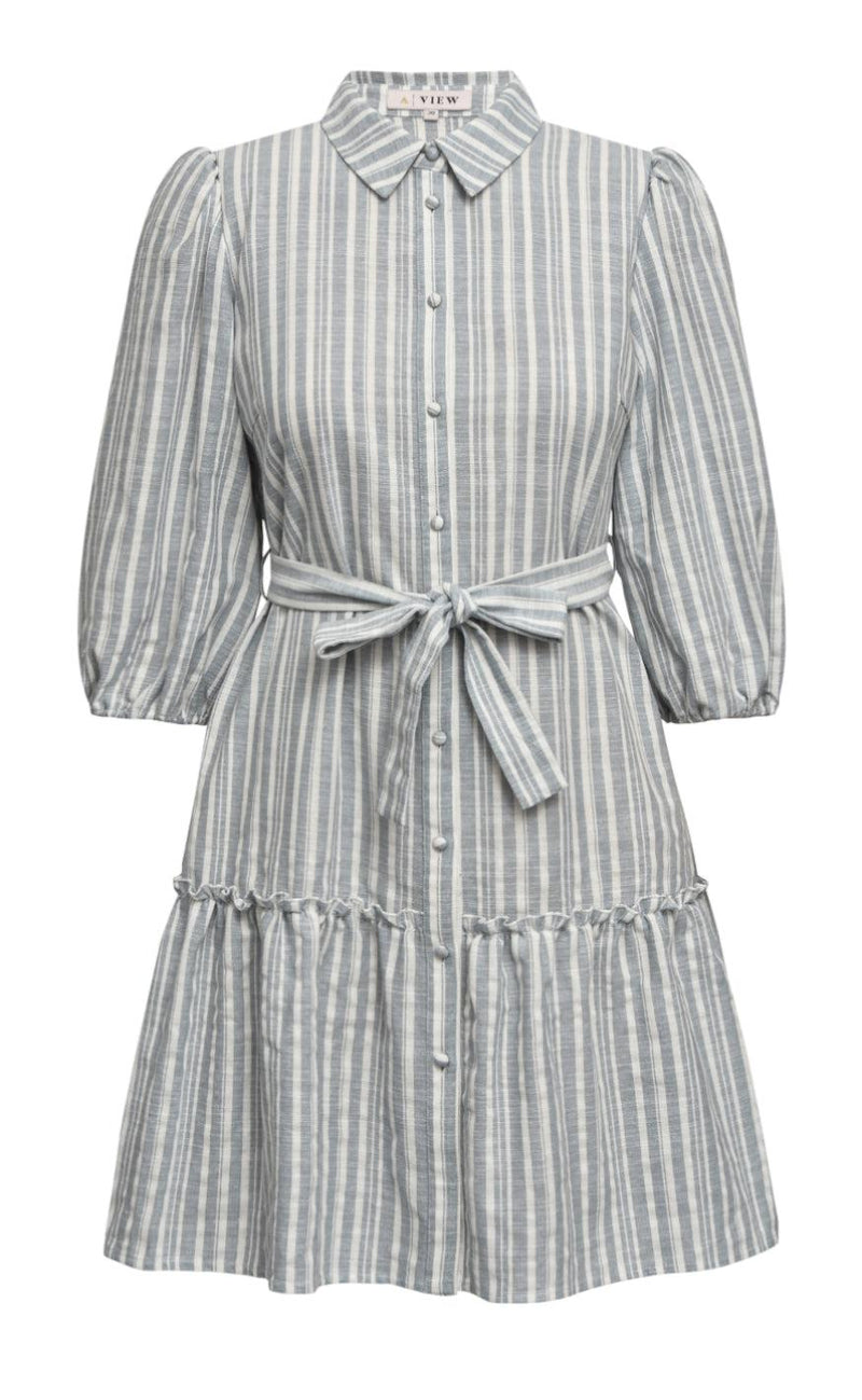 A-view Dress - Annali - Blue/White