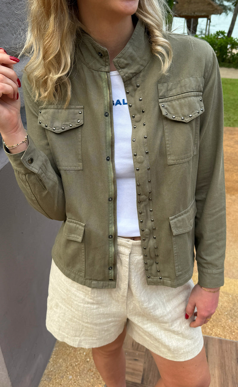 *AKTIVER IKKE* Say INA Copenhagen Jakke - Jackie - Army Green