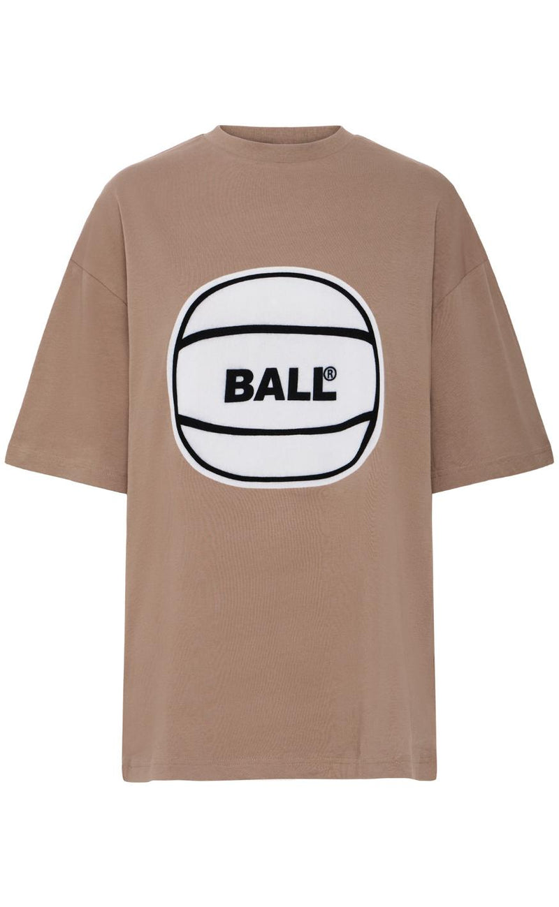 BALL Original T-shirt - Circle - Wood Brown