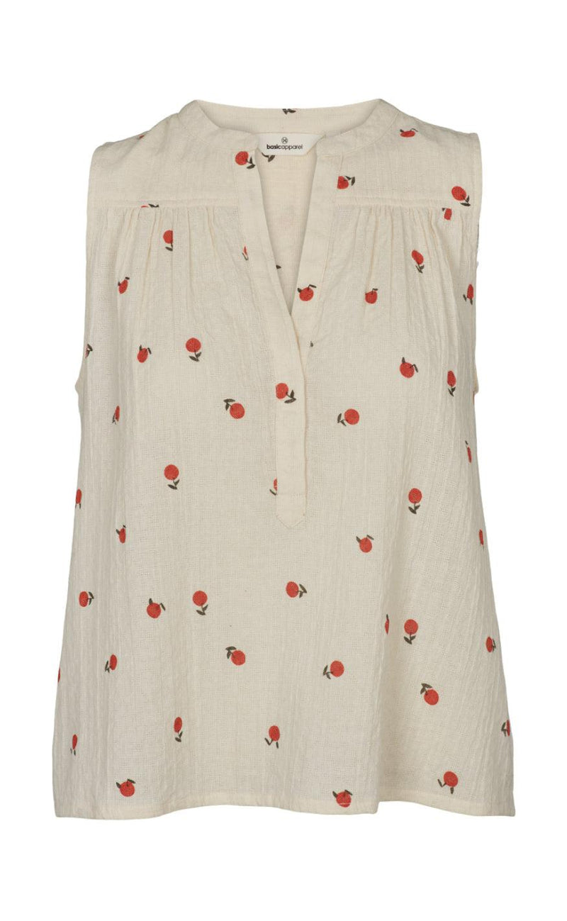 Basic Apparel Bluse - Ember - Birch / Dusted Clay