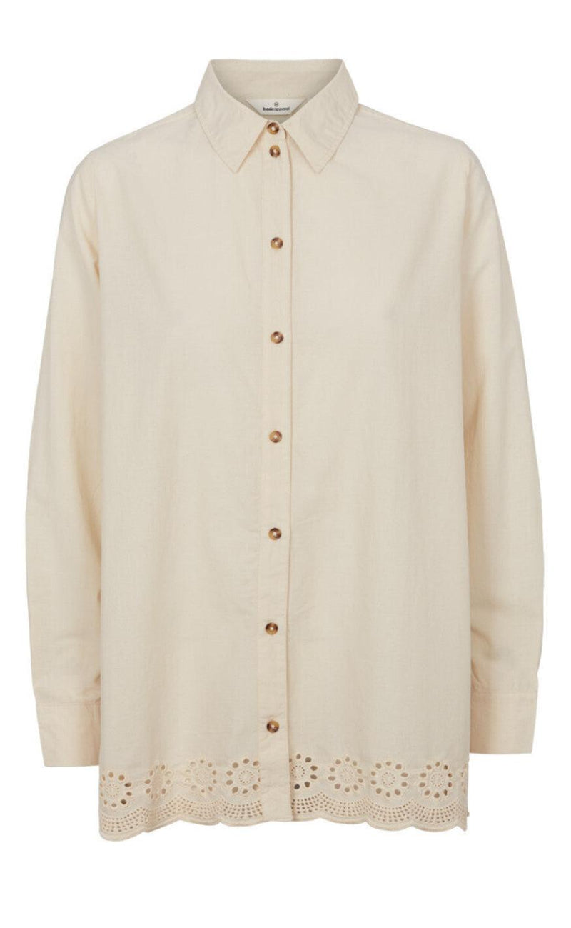 Basic Apparel Skjorte - Hyacinth - Birch