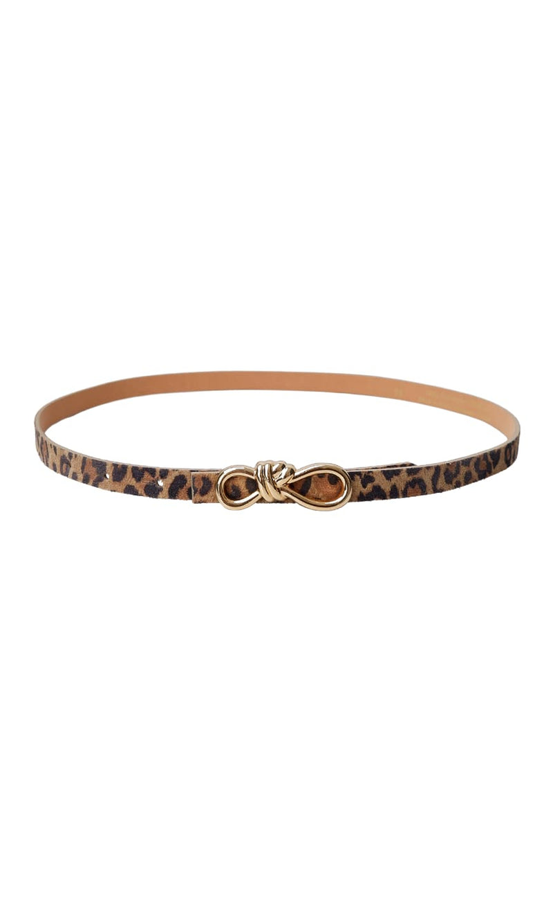 Black Colour Bælte - Sophy - Natural Leo