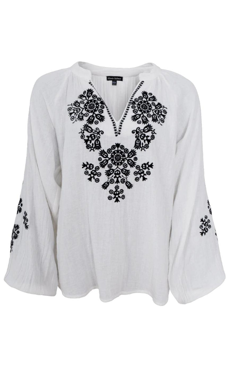 Black Colour Bluse - Bali - White