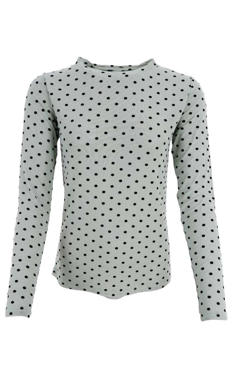 Black Colour Bluse - Jennie - Pastel Green