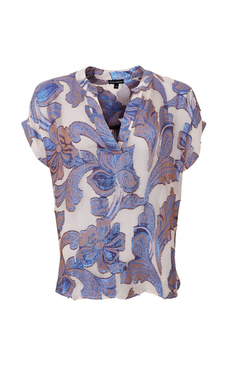 Black Colour Bluse - Kenzie SS - Blue