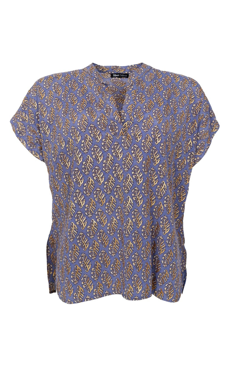 Black Colour Bluse - Luna Andrea - Blue Mist