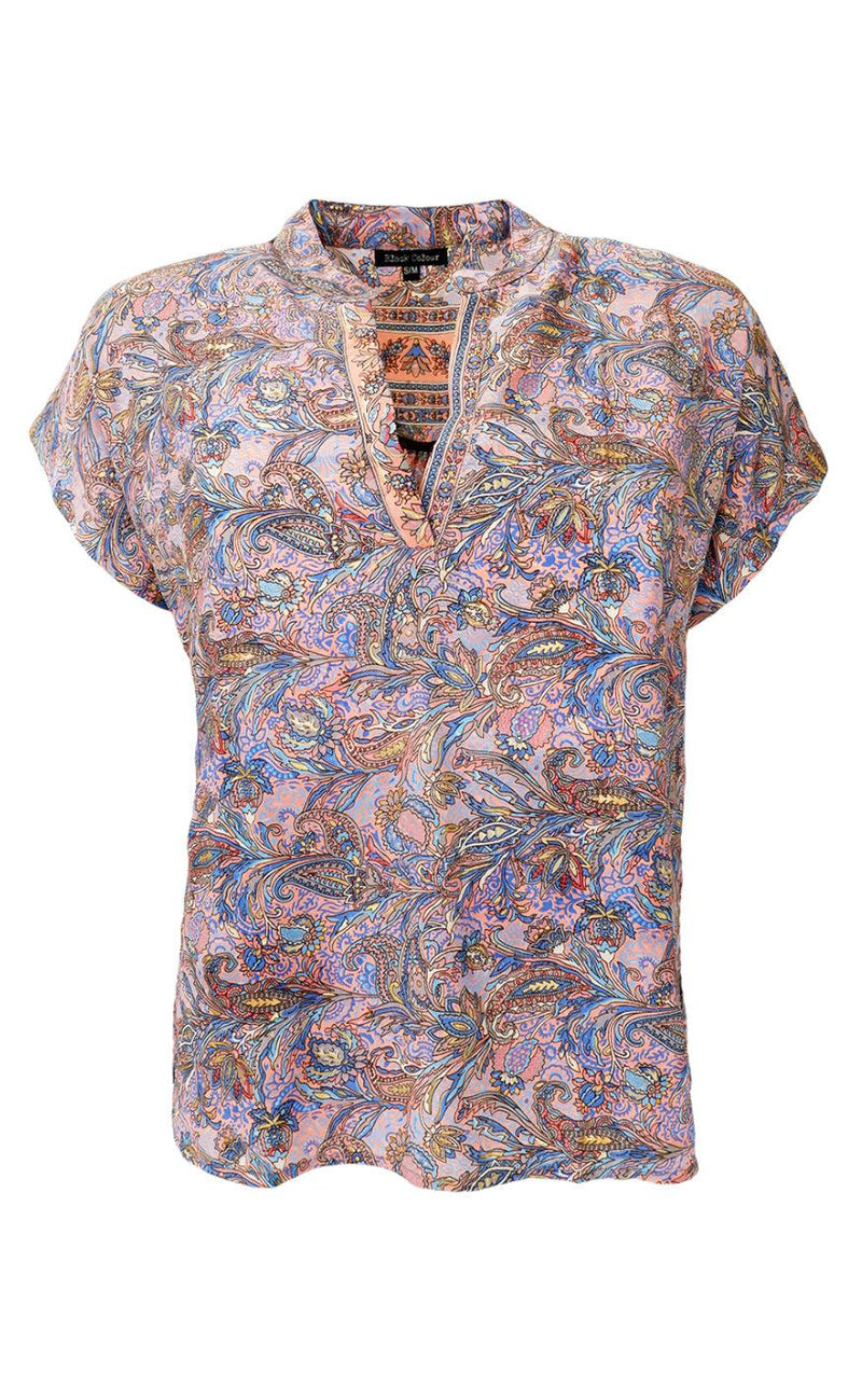 Black Colour Bluse - Luna Andrea - Blush Tropic
