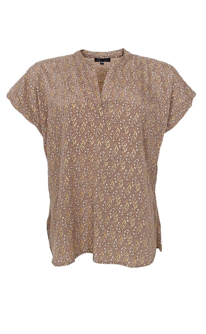 Black Colour Bluse - Luna Andrea - Taupe Mist
