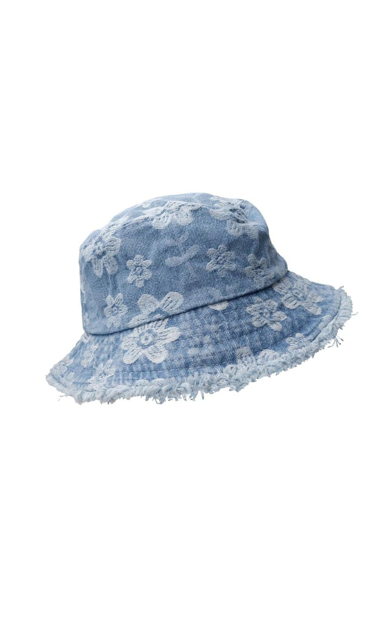 Black Colour Bøllehat - Tora - Blue Denim
