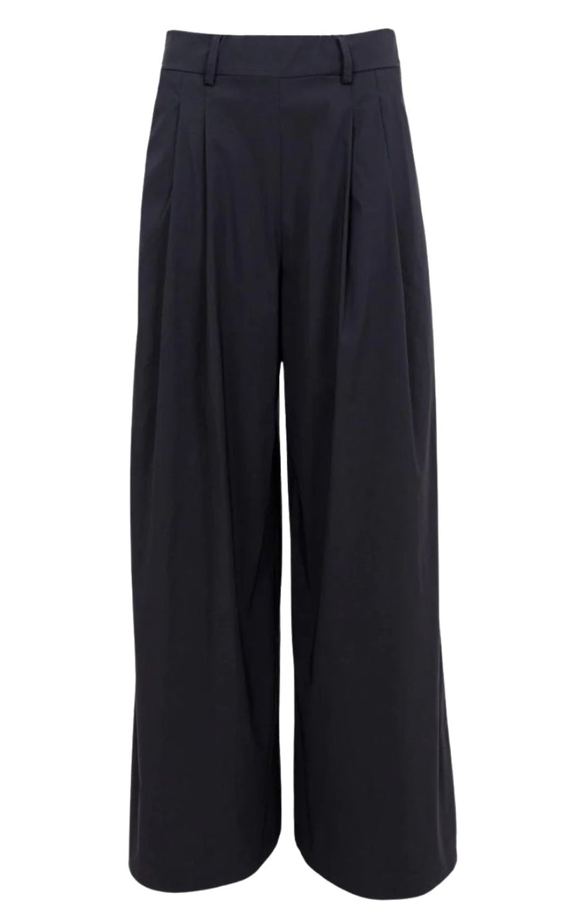 Black Colour Bukser - Davina Wide - Black