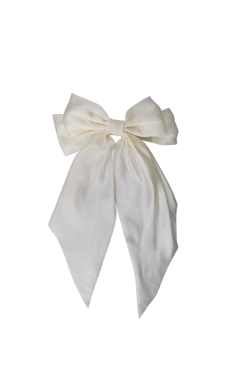 Black Colour Hårspænde - Renee Satin - Off White