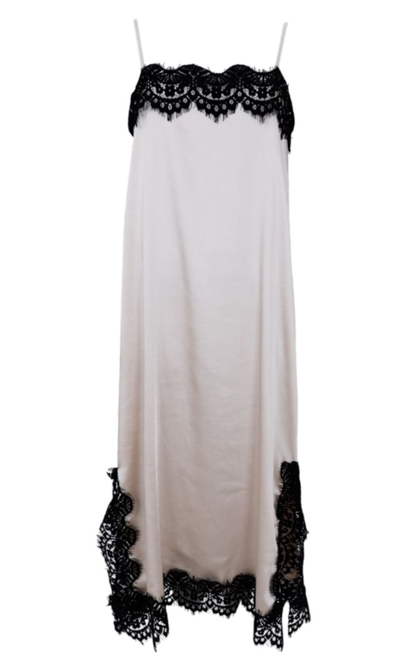 Black Colour Kjole - Evie Lace - Pearl