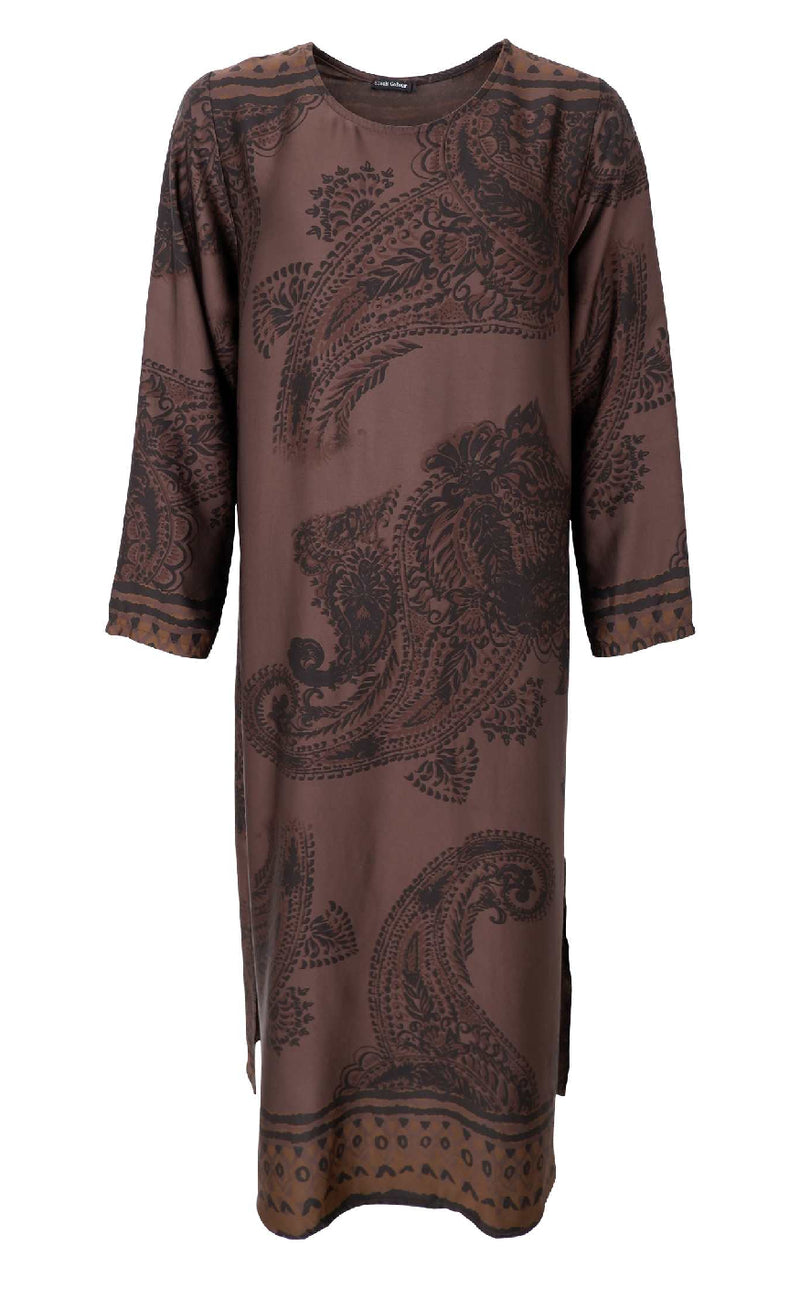 Black Colour Kjole - Jasmine - Coffee