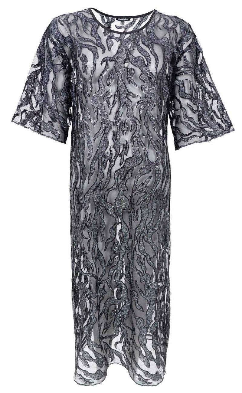 Black Colour Kjole - Maggie - Black Silver