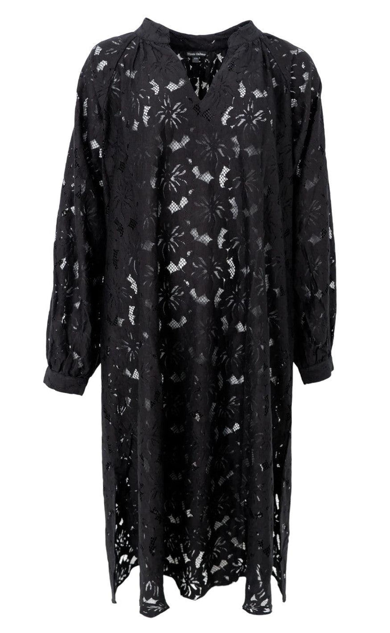 Black Colour Kjole - Nelly Flower - Black