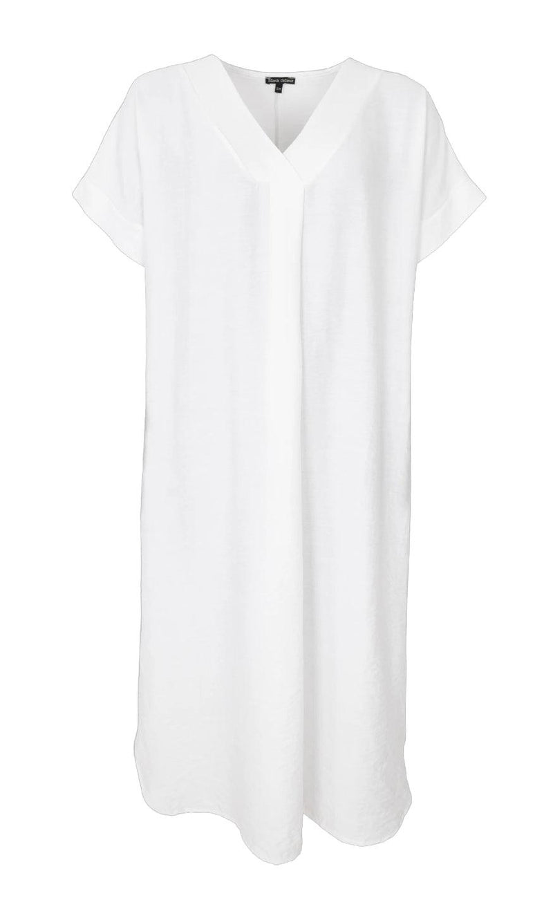 Black Colour Kjole - Samos - White