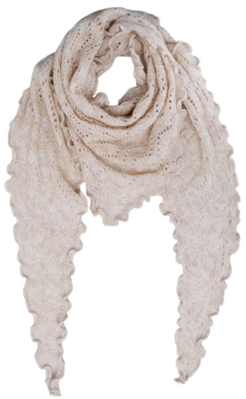 Black Colour Scarf - Siri Knitted - Natural