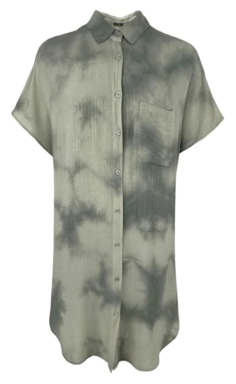Black Colour Skjorte - Aysa Batik - Army