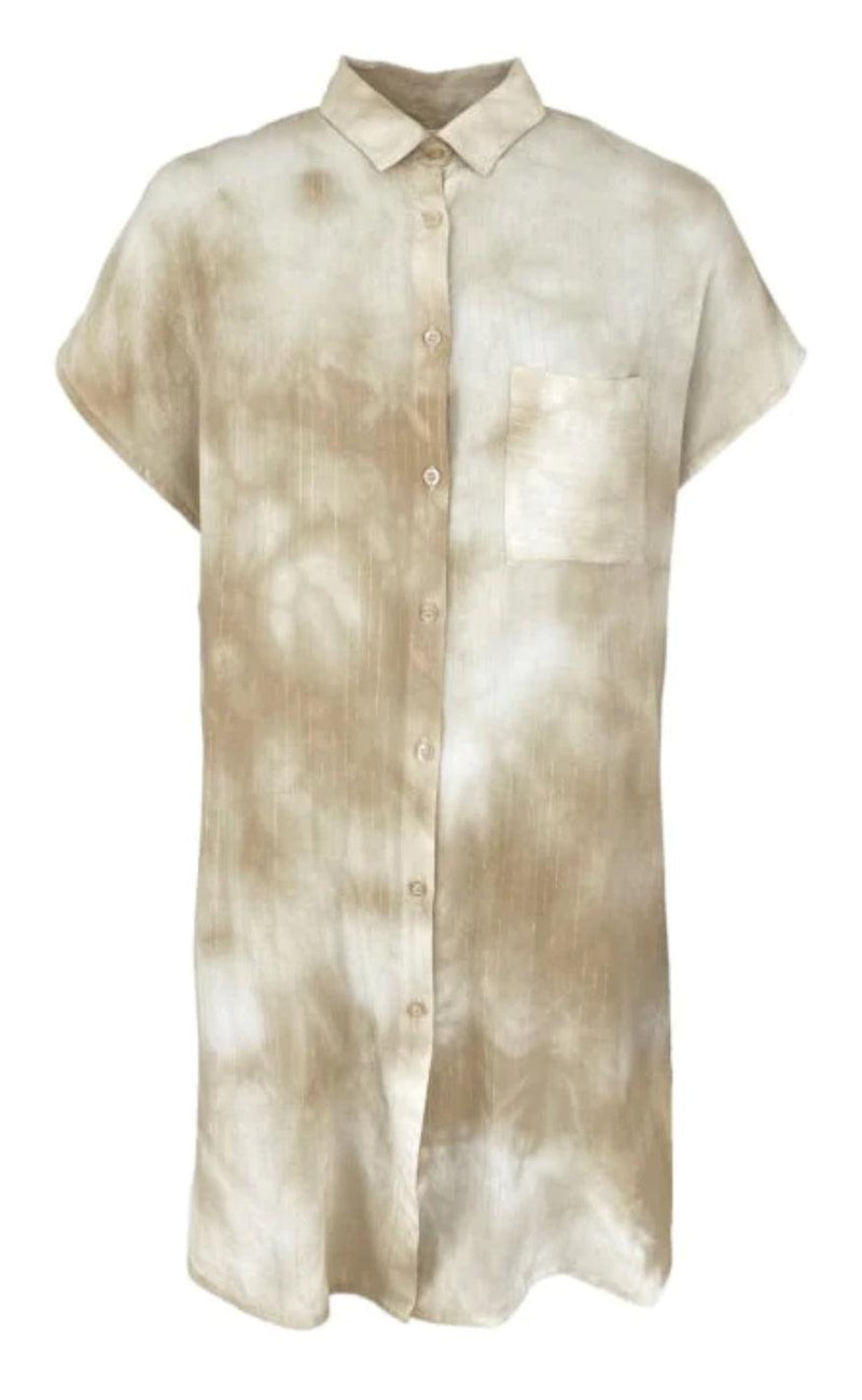 Black Colour Skjorte - Aysa Batik - Latte