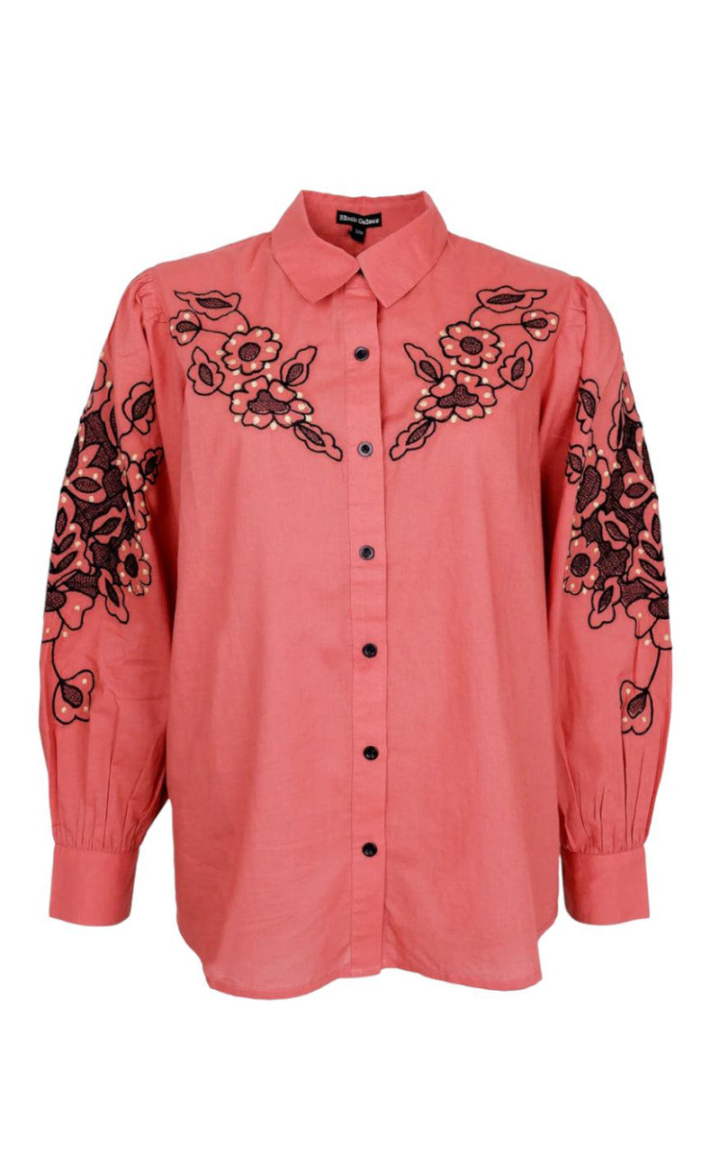 Black Colour Skjorte - Dolly - Marsala Rose