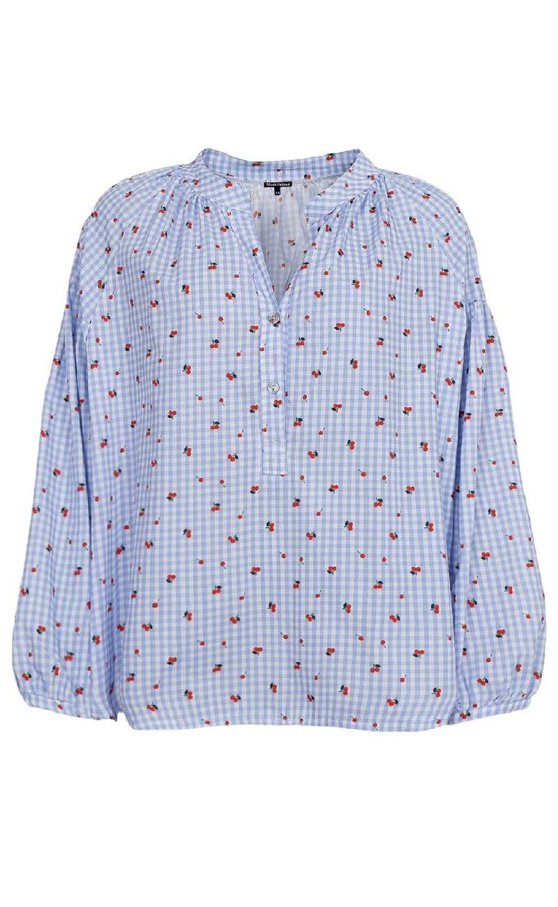 Black Colour Skjorte - Witty - Blue Cherry