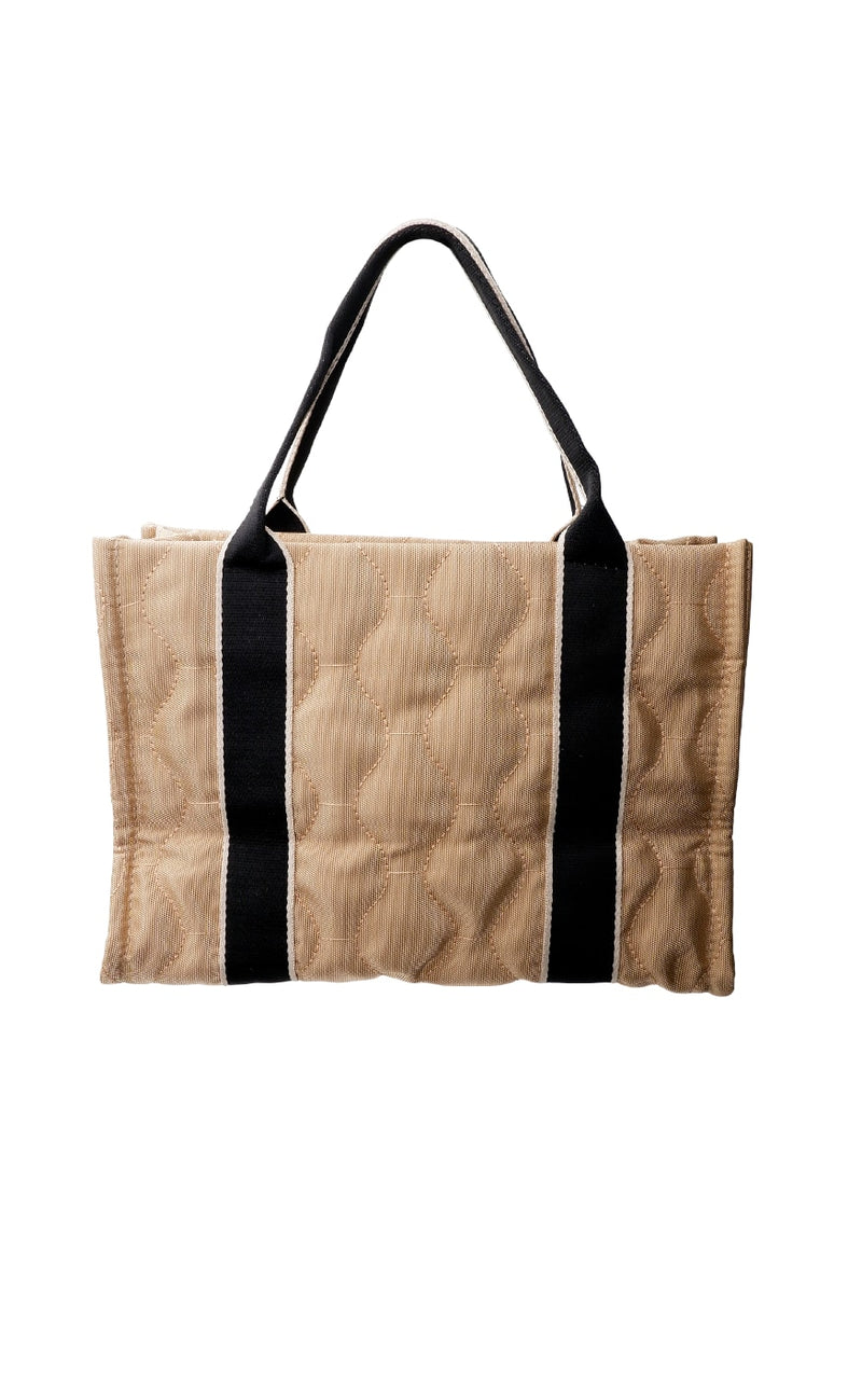 Black Colour Taske - Vanda Tote - Sand