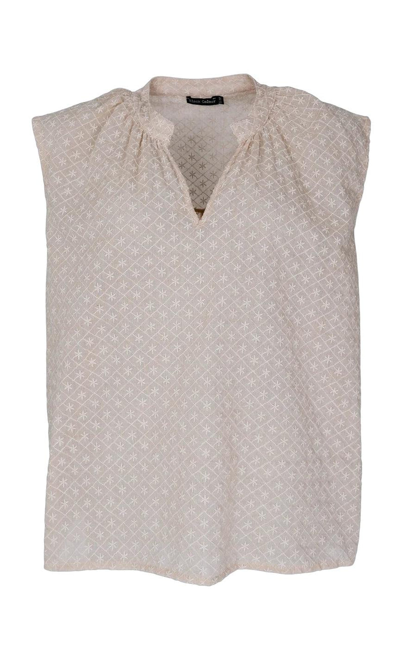 Black Colour Top - Kaya - Sand