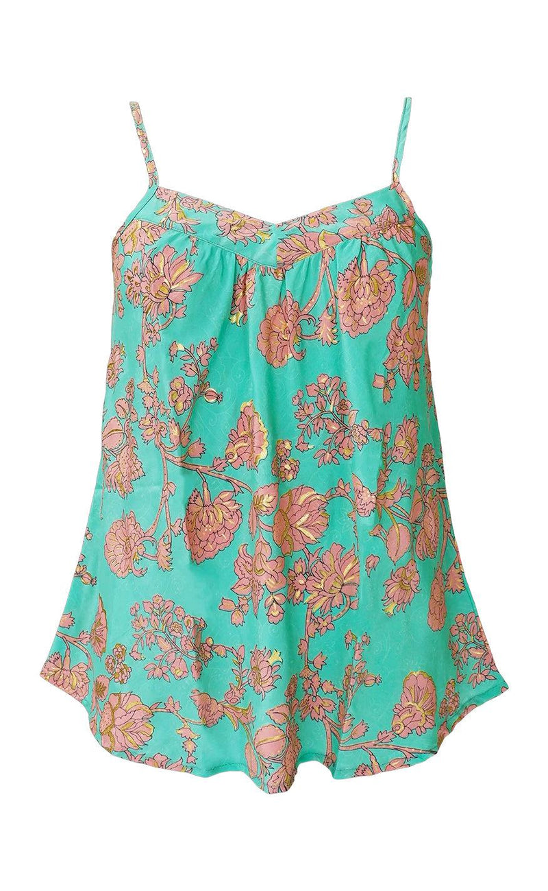 Black Colour Top - Luna Vea - Green Lotus