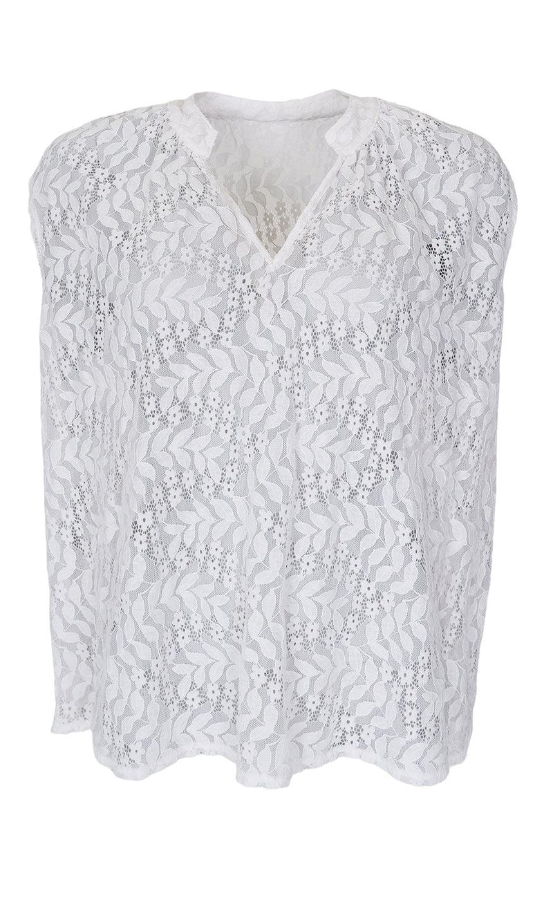 Black Colour Top - Nivi - White