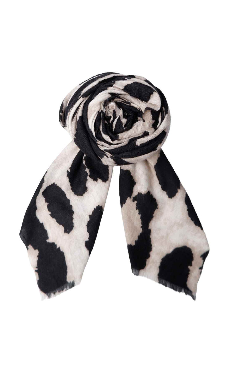 Black Colour Tørklæde - Fawn - Creme