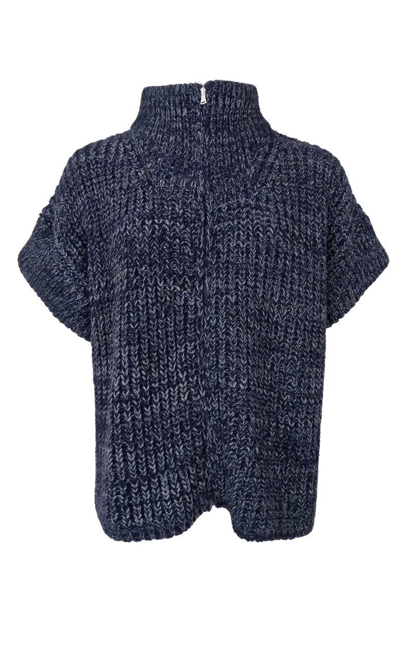 Black Colour Vest - Drew - Navy