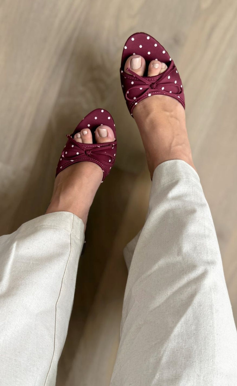 Chosen Stiletter - Yasmin Dot - Burgundy