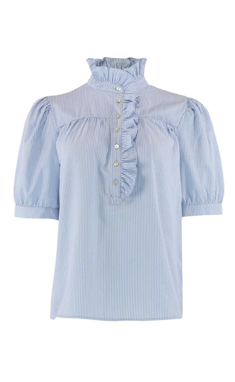 Continue Bluse - Ariana - Blue Stripe