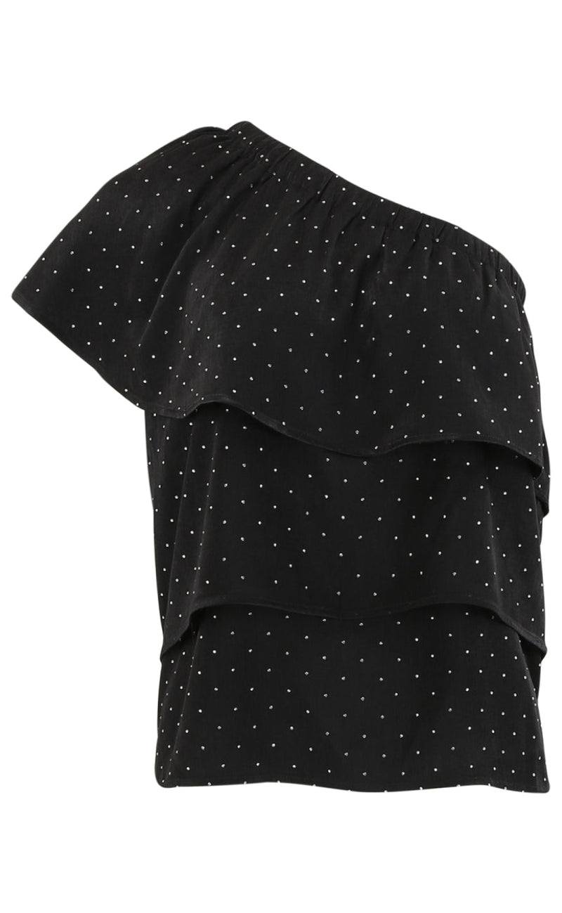 Continue Bluse - Bianca - Black