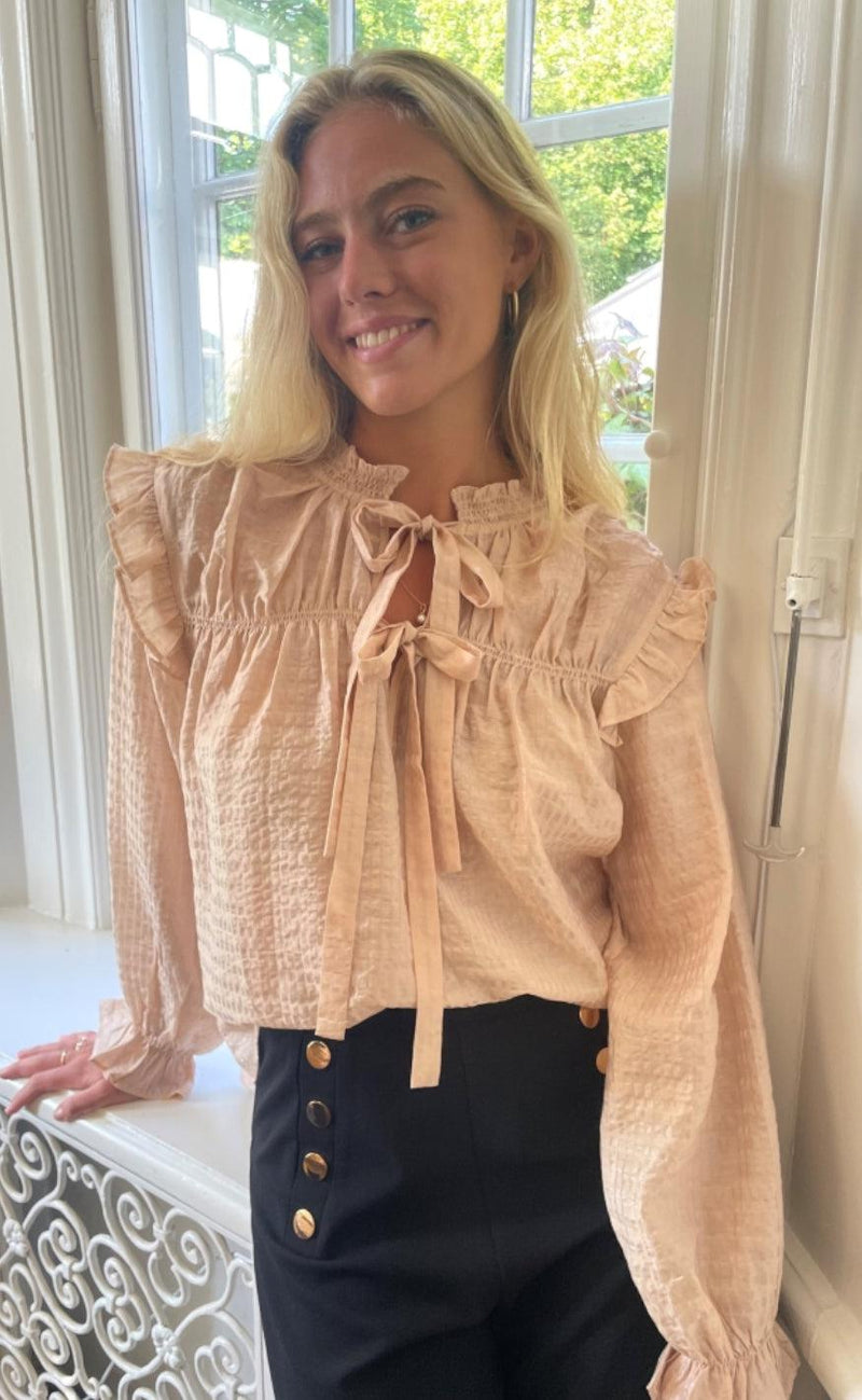 Continue Bluse - Nora - Pouder