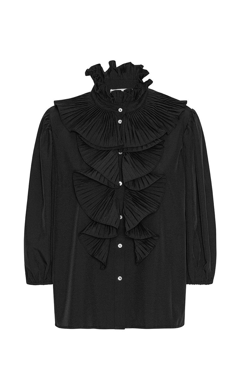 Continue Bluse - Pernille 3/4 Sleeve - Black