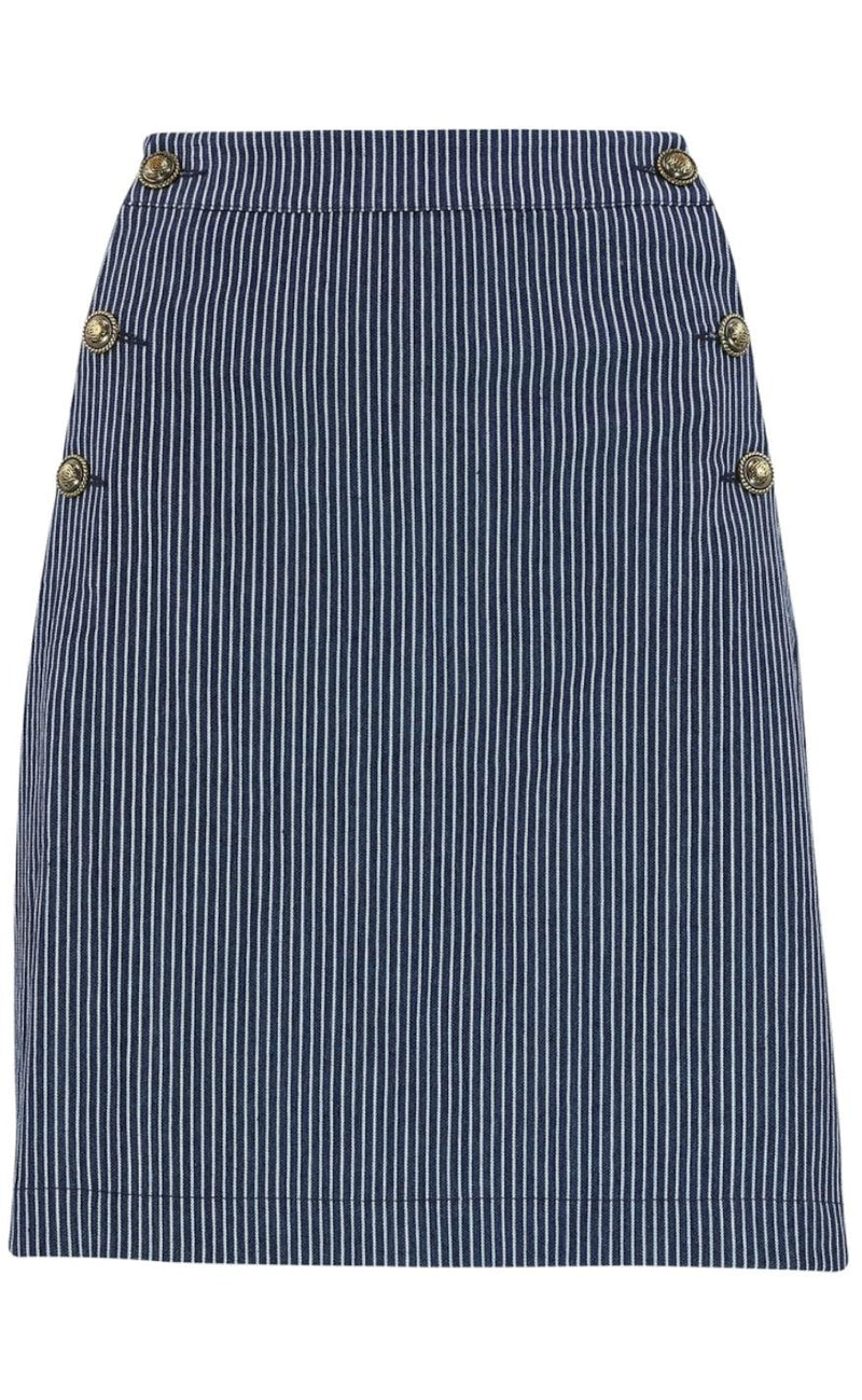 Continue Nederdel - Gabby - Blue Stripe