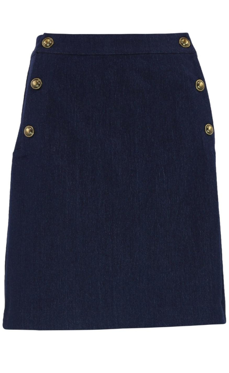Continue Nederdel - Gabby - Solid Blue
