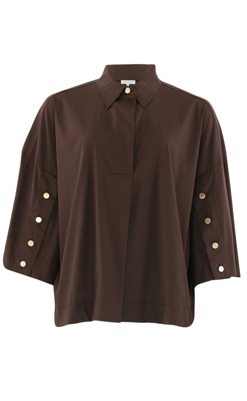 Continue Skjorte - Klara - Brown