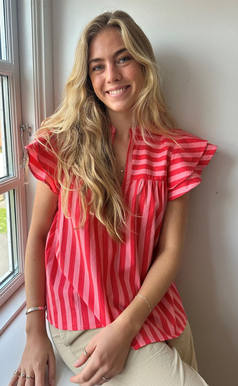 Continue Top - Christel - Stribe Pink