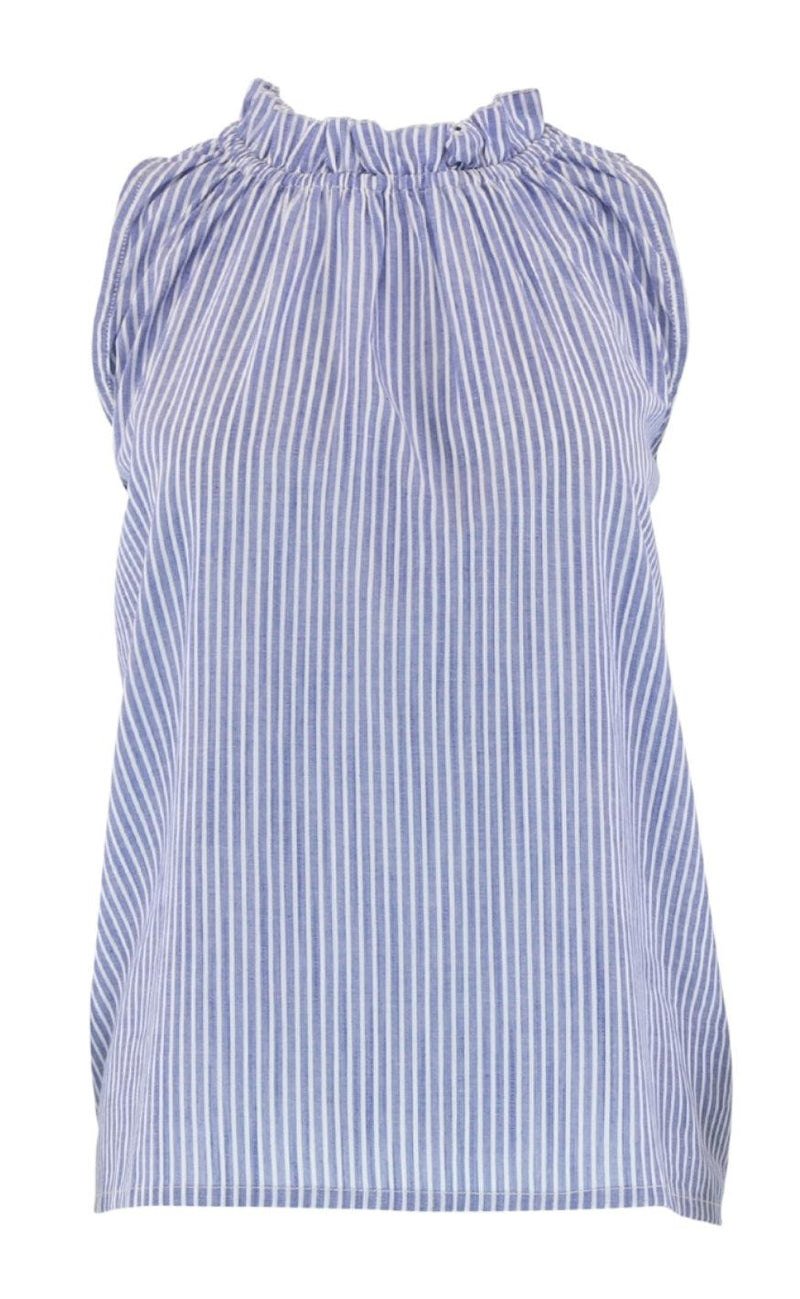 Continue Top - Liva Stripe - Blue/White