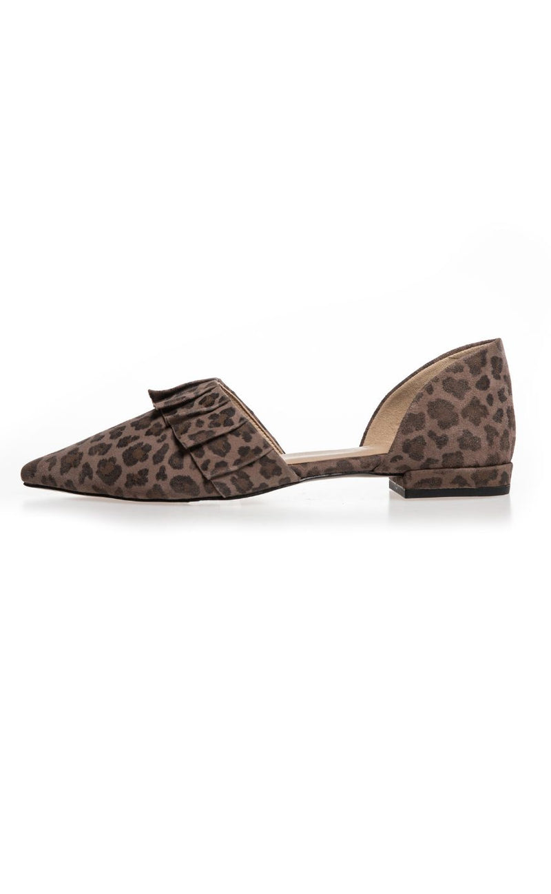Copenhagen Shoes Ballerinaer - New Romance - Black/Brown Leo