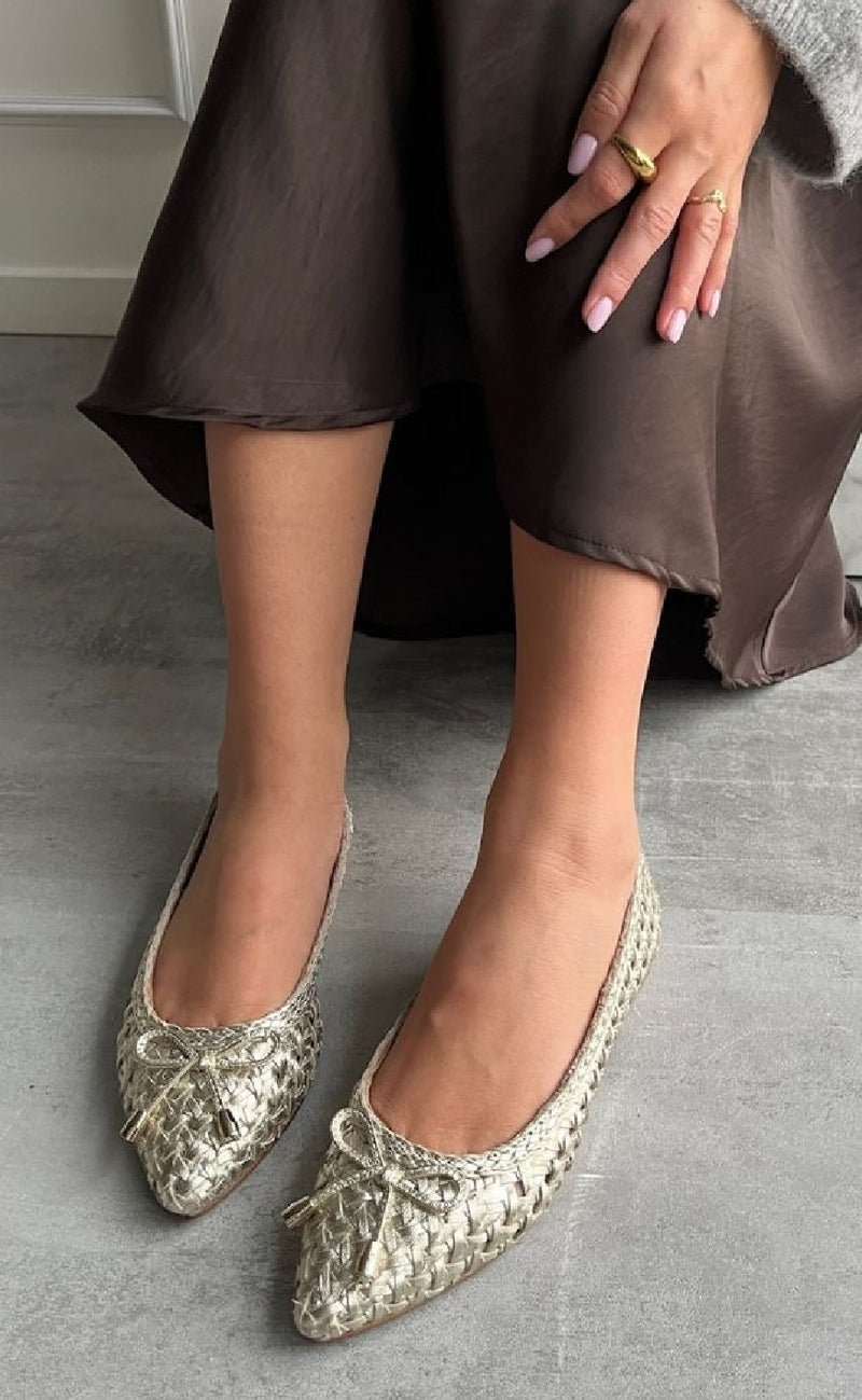 Copenhagen Shoes Ballerinaer - On My Love - Gold