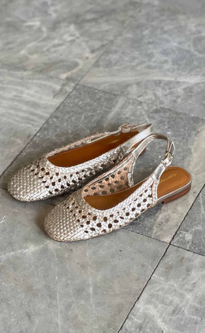 Copenhagen Shoes Ballerinaer - Valerie - Gold