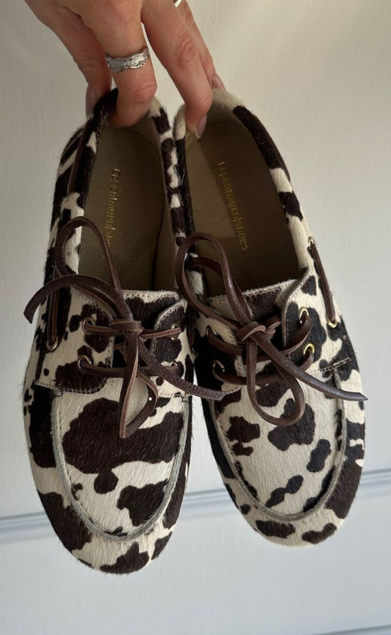 Copenhagen Shoes Loafers - Savannah - White/Brown