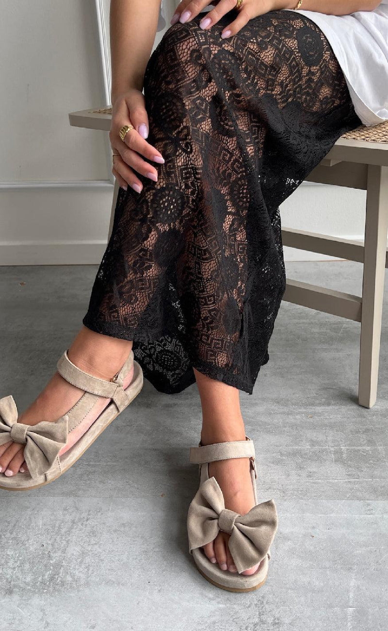 Copenhagen Shoes Sandaler By Josefine Valentin - Sky And Diamonds Suede - Beige